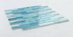 Summer Blue Linear Glass Mosaic Wall Tile-Glass Mosaic-American Tile Depot