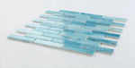 Summer Blue Linear Glass Mosaic Wall Tile-Glass Mosaic-American Tile Depot