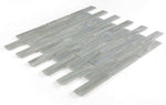 Summer Soft Grey Linear Glass Mosaic Tile-Glass Mosaic-American Tile Depot