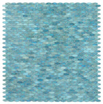 Summer Turquoise Oval Glass Mosaic Tile-Glass Mosaic-American Tile Depot