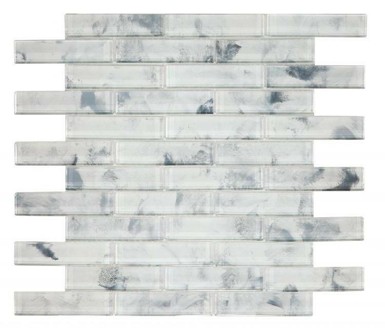 Summer Watercolor Dawn Linear Glass Mosaic Tile-Glass Mosaic-American Tile Depot