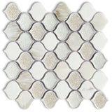 Oasis Calacatta Arabesque Mosaic Wall Tile