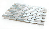 1 x 2 Garnet Brick Swiss Blue Mosaic Wall Tile