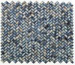 Tango Ocean Herringbone Porcelain Mosaic Tile-Porcelain Mosaic-American Tile Depot