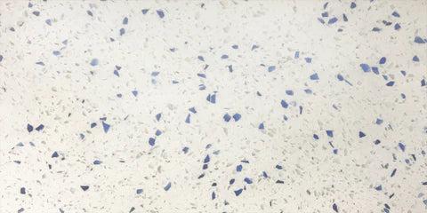 12 x 24 Terrazzo Blue Marble Polished Field Tile