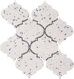 Terrazzo Blue Marble Polished 4" Morocco Mosaic Tile-Marble Mosaic-American Tile Depot