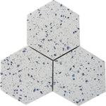 Terrazzo Blue Marble Polished 6" Hexagon Tile-Marble Tile-American Tile Depot