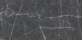 24 X 48 Terre Black Polished Marble Look Porcelain Tile