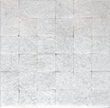 Precious Stone Textured Thassos Square Marble Mosaic Tile-Marble Mosaic-American Tile Depot