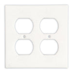 Thassos White Marble Double Duplex Switch Wall Plate / Switch Plate / Cover - Honed-Marble Wall/Switch Plate-American Tile Depot