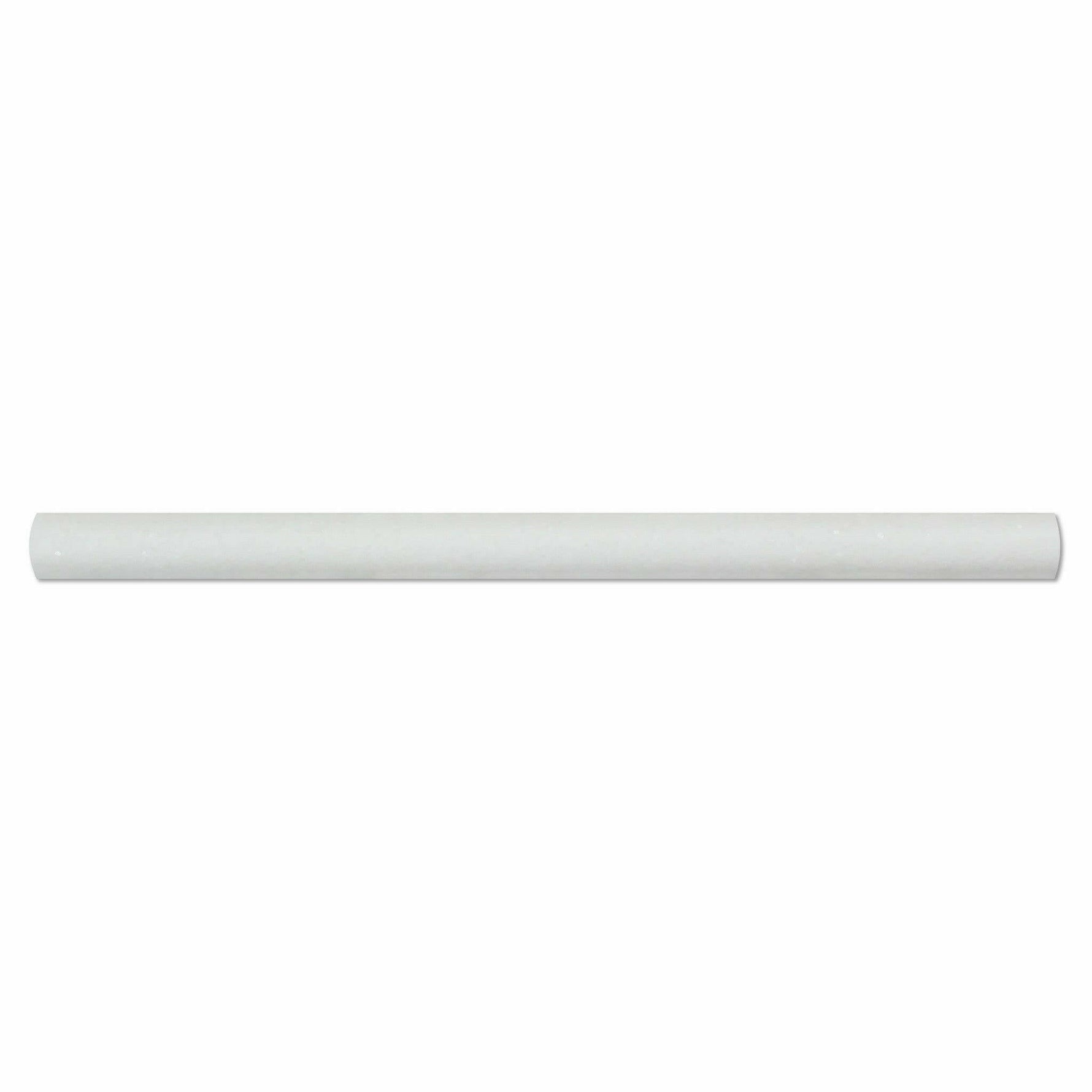 Thassos White Marble Honed 3/4 X 12 Bullnose Liner-Marble Molding/Trim-American Tile Depot