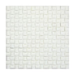 Thassos White Marble Honed 3D Small Bread Mosaic Tile-Marble Mosaic-American Tile Depot