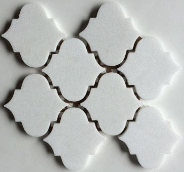 Thassos White Marble Honed 4" Morocco Mosaic Tile-Marble Mosaic-American Tile Depot