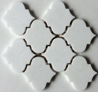 Thassos White Marble Honed 4" Morocco Mosaic Tile-Marble Mosaic-American Tile Depot