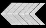 Thassos White Marble Polished 1.5" x 6" Chevron Mosaic Tile-Marble Mosaic-American Tile Depot