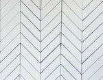 Thassos White Marble Polished 1.5" x 6" Chevron Mosaic Tile-Marble Mosaic-American Tile Depot