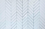 Thassos White Marble Polished 1.5" x 6" Chevron Mosaic Tile-Marble Mosaic-American Tile Depot