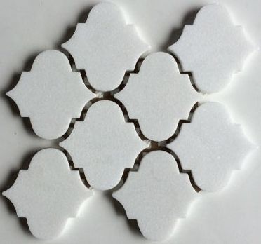 Thassos White Marble Polished 4" Morocco Mosaic Tile-Marble Mosaic-American Tile Depot