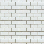 Thassos White Marble Polished Baby Brick Mosaic Tile-Marble Mosaic-American Tile Depot