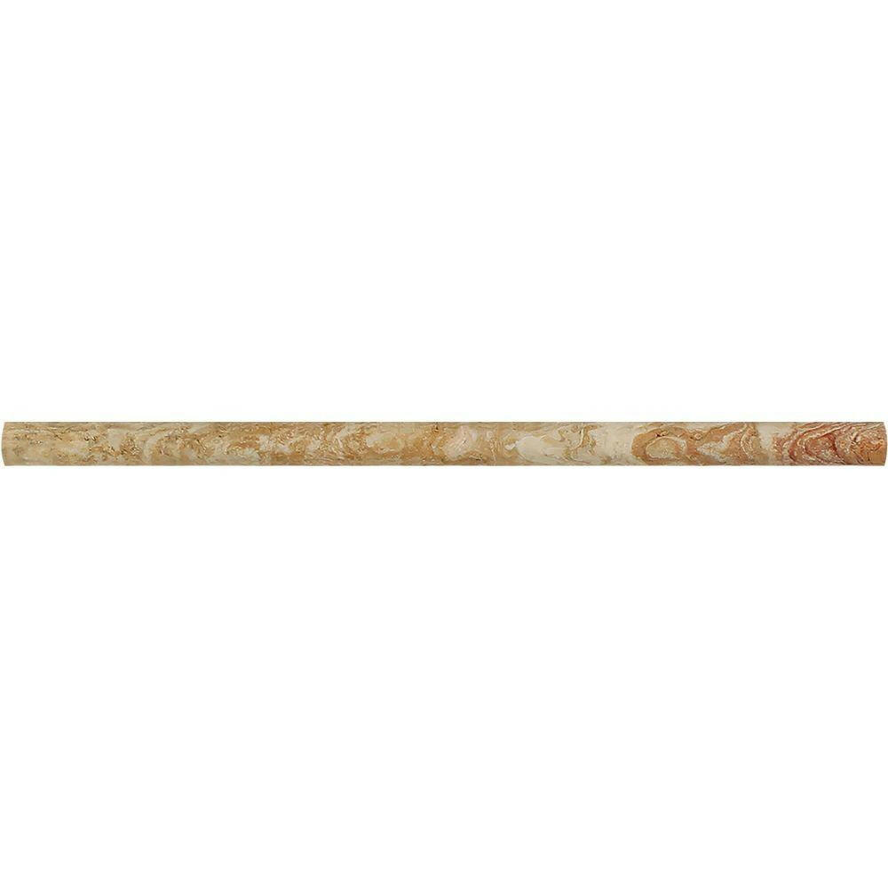 Valencia Travertine Honed 1/2 X 12 Pencil Liner-Travertine Molding/Trim-American Tile Depot