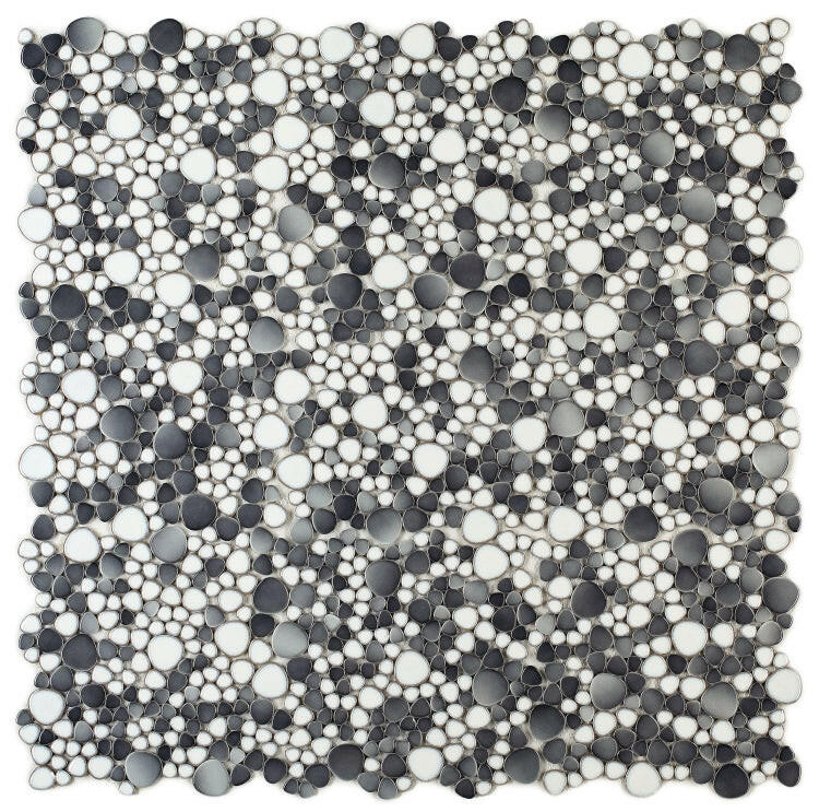 Venus Night Loft Pebble Porcelain Mosaic Tile-Porcelain Mosaic-American Tile Depot