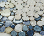 Venus Night Ocean Pebble Porcelain Mosaic Tile-Porcelain Mosaic-American Tile Depot