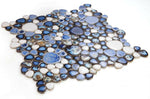 Venus Night Royal Blue Pebble Porcelain Mosaic Tile-Porcelain Mosaic-American Tile Depot