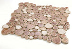 Venus Noon Earth Pebble Porcelain Mosaic Tile-Porcelain Mosaic-American Tile Depot