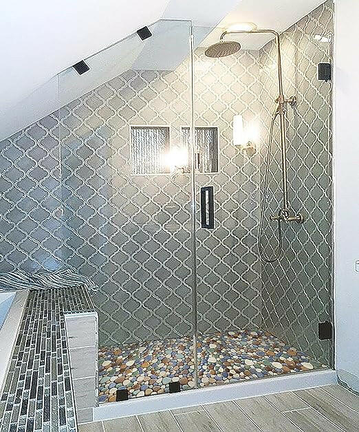 Venus Noon Forest Pebble Porcelain Mosaic Tile-Porcelain Mosaic-American Tile Depot