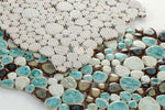 Venus Noon Grass Pebble Porcelain Mosaic Tile-Porcelain Mosaic-American Tile Depot