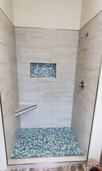 Venus Noon Sea Pebble Porcelain Mosaic Tile-Porcelain Mosaic-American Tile Depot