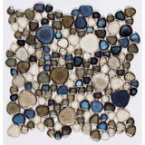 Venus Night Atlas Pebble Porcelain Mosaic Tile