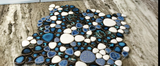 Venus Night Royal Blue Pebble Porcelain Mosaic Tile