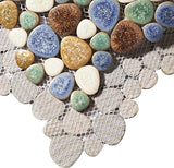 Venus Noon Forest Pebble Porcelain Mosaic Tile