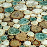 Venus Noon Grass Pebble Porcelain Mosaic Tile