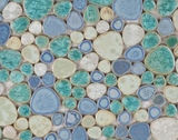 Venus Noon Sea Pebble Porcelain Mosaic Tile