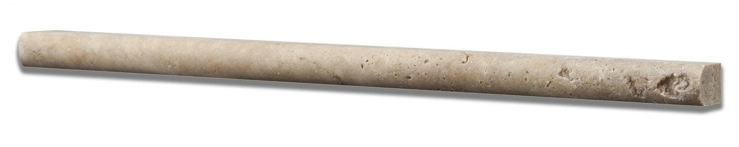 Walnut Travertine Honed 1/2 X 12 Pencil Liner-Travertine Molding/Trim-American Tile Depot