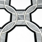 Waterjet Large Octagon Marble Polished Mosaic Tile-Marble Mosaic-American Tile Depot