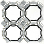 Waterjet Large Octagon Marble Polished Mosaic Tile-Marble Mosaic-American Tile Depot