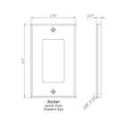 White Marble (Meram Blanc) Single Rocker Switch Wall Plate / Switch Plate / Cover - Honed-Marble Wall/Switch Plate-American Tile Depot