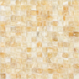 Honey Onyx Polished 3D Small Bread Mosaic Tile