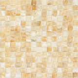 Honey Onyx Polished 3D Small Bread Mosaic Tile