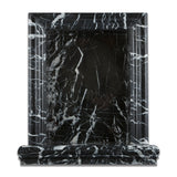 Black Marquina Marble Hand-Made Custom Shampoo Niche / Shelf - LARGE - Polished