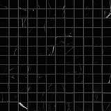 1 X 1 Black Marquina Marble Polished Mosaic Tile