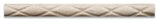 Ivory Travertine Honed 1 X 12 Diamond Rope Liner