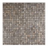 5/8 X 5/8 Silver Travertine Tumbled Mosaic Tile