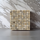 1 X 1 Philadelphia Travertine Tumbled Mosaic Tile