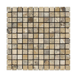 1 X 1 Philadelphia Travertine Tumbled Mosaic Tile