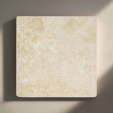 12 X 12 Durango Cream Travertine Tumbled Field Tile