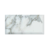 3 X 6 Calacatta Gold Marble Polished & Deep-Beveled Field Tile